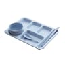 Premium Anti Fall Student Meal Plate Set Divided Bowls  Cups 8