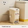 Modern Double Opening Pedal Trash Can For Kitchen And Living Room 6