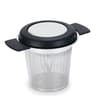Premium Double Handle Stainless Steel Loose Leaf Tea Infuser With Silicone Lid  Partition 8