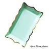 Premium Rectangular Solid Color Disposable Paper Plates 9