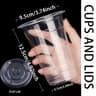 Clear Disposable Plastic Cups With Lids Versatile Milk Tea Cups  Clear Beverage Containers 7