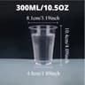 Premium Clear Disposable Plastic Cups For Drinks  Parties Bulk Household Tableware 8