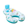 Inflatable Double Seat Swim Ring With Backrest For Two 6