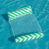 Striped Inflatable Water Hammock Mesh Pool Lounge Chair Floating Bed 6