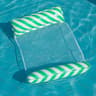 Foldable Striped Inflatable Pool Float Chair With Net Backrest 7