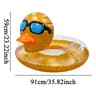 Sparkle Duck Inflatable Pool Float Swim Ring For Kids And Adults 5