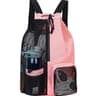 Quick Dry Mesh Swim Bag With Wet Pocket Adjustable Drawstring Backpack 8