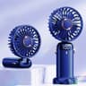 Portable Neck Fan With LED Display 5 Speed Handheld Desk Cooling Fan 9