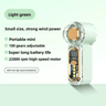 Mini Handheld Fan With Night Light USB Rechargeable Pocket Cooling Fan 6