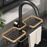y4fnKitchenSpaceAluminumSinkDrainRackSpongeStorageFaucetHolderSoapDrainerShelfBasketOr
