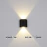 me0tUpandDownLEDWallLampWaterproofIP65AluminiumInteriorWallLightForBedroomLivingRoom