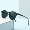 Retro Shield UV Round Sunglasses For Women  Men Vintage Driving Shades 9