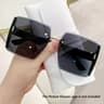 Luna Edge Rimless Sunglasses  Retro Square Gradient Sunglasses For Women 5