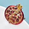 Crystal Pomegranate Brooch Pin For Women Elegant Fruit Jewelry Accessory 2