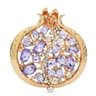 Crystal Pomegranate Brooch Pin For Women Elegant Fruit Jewelry Accessory 3