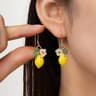 Cute Lemon Pendant Necklace Adjustable Fruit Necklace For Women Summer Gift 3