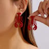 Ocean Charm Lobster Earrings With Starfish  Shell Beach Dangle Jewelry For Women 10
