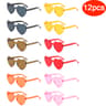 Heart Shaped Sunglasses For Women Colorful Rimless Cat Eye Party Glasses 6