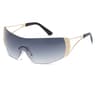 Wrap Around UV Retro Sunglasses For Women  Men Vintage Punk Shield Eyewear 4