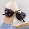 Retro Cat Eye Sunglasses For Women UV Small Metal Frame Vintage Fashion Shades 5