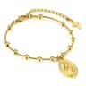 Gold Plated Stainless Steel Paperclip Bracelet For Women Adjustable Chunky Stackable Link Jewelry 12