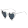 Pearl Heart Shaped Sunglasses For Women Anti Reflective Festival Fashion Eyewear 6