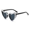 Pearl Heart Shaped Sunglasses For Women Anti Reflective Festival Fashion Eyewear 7