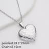 Heart Lock Photo Pendant Necklace Stainless Steel Waterproof Locket Gift For Women 15