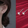 Celestial Sterling Silver Stud Earrings For Women Hypoallergenic Minimalist Heart Moon  Star Design 9