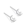 Celestial Sterling Silver Stud Earrings For Women Hypoallergenic Minimalist Heart Moon  Star Design 13