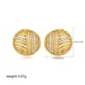 Retro Geometric Stud Earrings For Women Stainless Steel Twisted Knot Statement Earrings 15