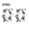 Punk Stainless Steel Spike Stud Earrings For Men  Women Gothic Unisex Jewelry 10