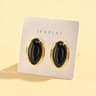Retro Geometric Stud Earrings For Women Bold Oval Statement Earrings For Parties  Everyday Style 6