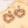 Water Drop Earrings Handmade Crystal Beaded Long Dangle Statement Earrings For Women 8