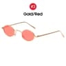 Small Oval Sunglasses For Women Vintage Sunglasses With Gold Metal Frame Retro Shades 10