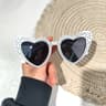 Star  Heart Shaped Heart Shaped Sunglasses For Women Vintage Party Beach Eyewear 5