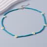 Flower Beaded Friendship Necklace Colorful Seed Bead Summer Jewelry For Women  Kids 5