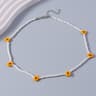 Flower Beaded Friendship Necklace Colorful Seed Bead Summer Jewelry For Women  Kids 8