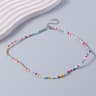 Flower Beaded Friendship Necklace Colorful Seed Bead Summer Jewelry For Women  Kids 9