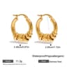 Vintage Mini Huggie Earrings Waterproof Hypoallergenic Minimalist Hoop Earrings For Women 6