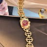 Luxury Womens Square Watch With Skeleton Dial Roman Numerals  Quartz Movement 6