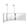 Way Mirror Trifold Vanity Mirror With Adjustable Hook For Hair Cutting  Makeup 7