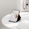 Portable Compact Makeup Mirror With PU Leather Cover Foldable Travel Mirror For Desk  Pocket Use 5