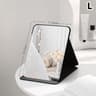 Portable Compact Makeup Mirror With PU Leather Cover Foldable Travel Mirror For Desk  Pocket Use 7