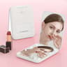 LED Compact Makeup Mirror With Light 3X Magnifying Travel Pocket Mirror Foldable Portable Vanity Mi 6