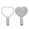 Luxury Handheld Makeup Mirror With Sparkling Rhinestone Handle Portable Vanity Mirror For Beauty To 6