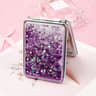 Compact Makeup Mirror Pocket Mirror Foldable Double Sided Travel Mirror With Quicksand Design 10