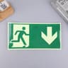 Glow In The Dark Exit Sign Photo Luminescent Emergency Exit Sticker For Fire Safety And Evacuation 9