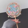 Beijing Souvenir Handheld Makeup Mirror Heart Shaped Portable Vanity Travel Gift 8