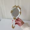 Vintage Handheld Makeup Mirror Retro Vanity Mirror For Makeup Beauty  Vanity Display 6